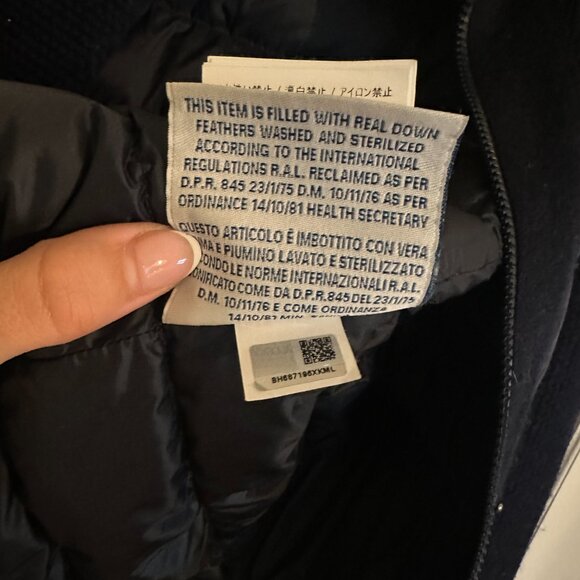 Navy Moncler Maglione Tricot Cardigan - Picture 4 of 5